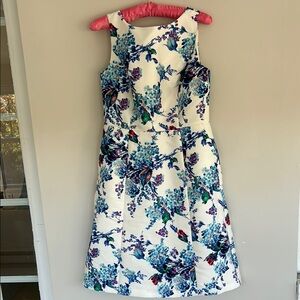 Talbots multicolored fit and flare dress
